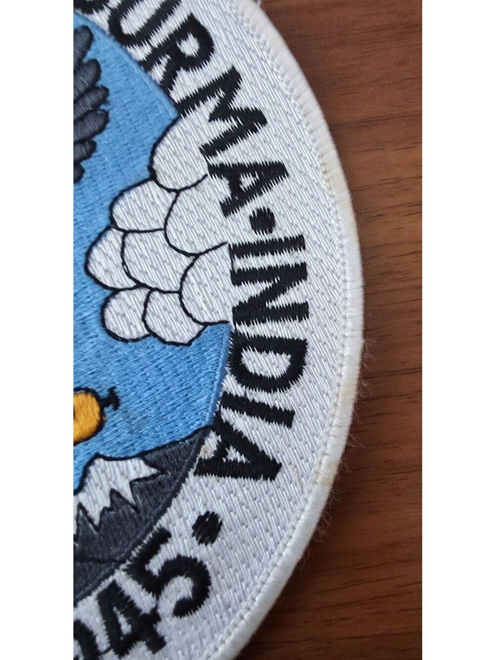 Vintage Embroidered WWII 22nd Bomb Squadron Patch-China-Burma-India 1942-1945 - Picture 5 of 6